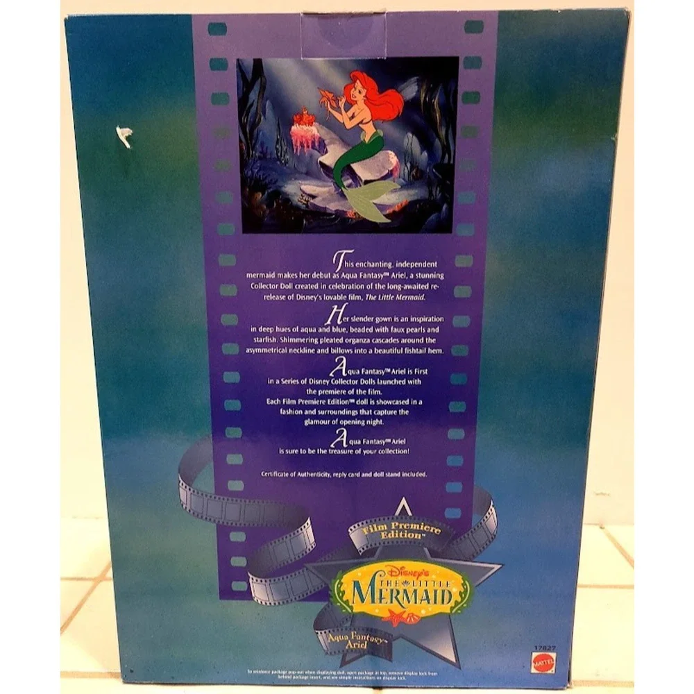 1997 Mattel Disney Little Mermaid Aqua Fantasy Ariel Collector Doll 17827